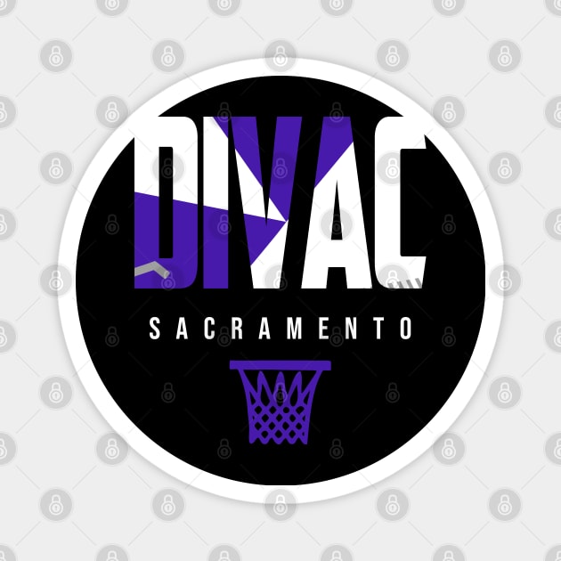 Divac Sacramento Basketball Warmup Magnet by funandgames